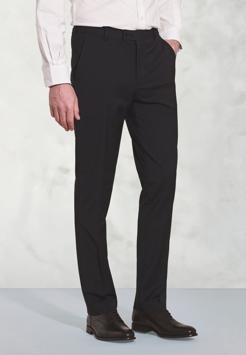 Tailored Fit Avalino Black Suit Trousers