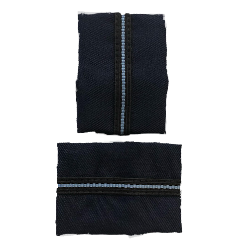 RAF Pilot Officer (Dark Blue) backed rank slides, Pair