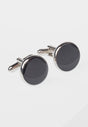 Circular Onyx Cufflinks
