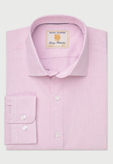 Regular Fit Pink Fine Stripe Shirt detail