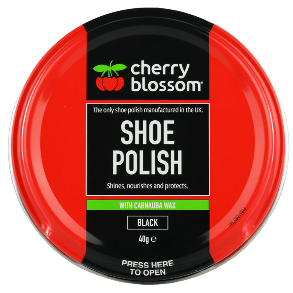 Cherry Blossom Shoe Polish Black 40g