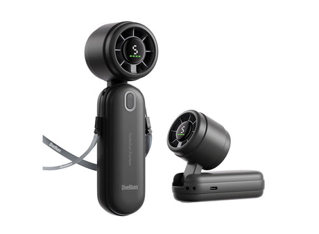 DiveBlues iTurbo Portable Handheld Turbo Fan - Black