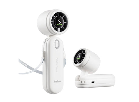 DiveBlues iTurbo Portable Handheld Turbo Fan - White