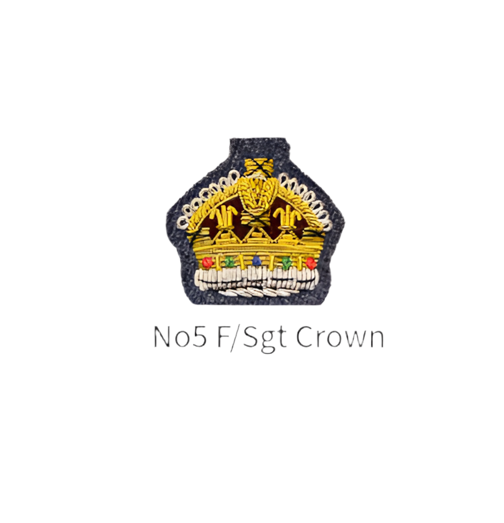 RAF Flight SERGEANT crown (F/SGT) FOR no 5 JACKET (Kings)