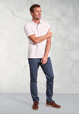 Firth White Pure Cotton Pique Polo Shirt