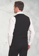 Tailored Fit Avalino Black Waistcoat