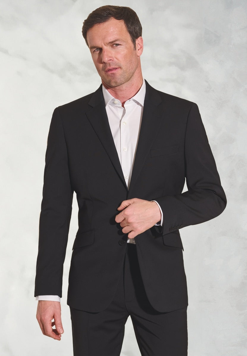 Tailored Fit Avalino Black Suit Jacket