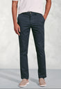 Brosnan Navy Textured Chino - Regular Fit, front