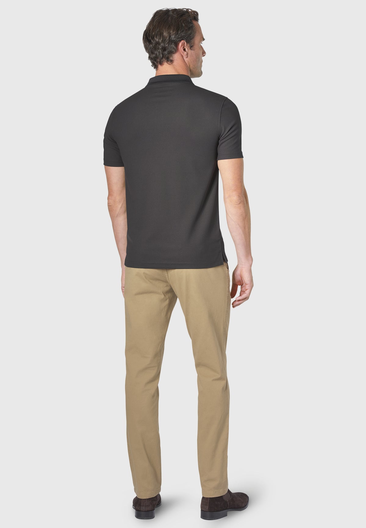 Columbia Slate Grey Polo Shirt detail