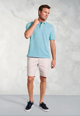 Firth Aqua Pure Cotton Pique Polo Shirt