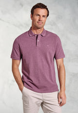 Firth Mauve Pure Cotton Pique Polo Shirt