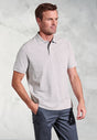 Firth Silver Grey Pure Cotton Pique Polo Shirt