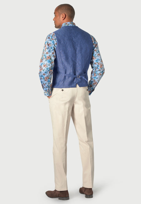 Leeds Tailored Waistcoat Blue