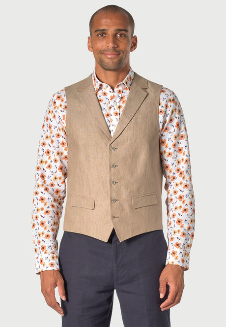 Leeds Tailored Waistcoat Biscuit