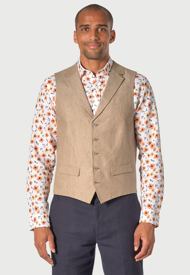 Leeds Tailored Waistcoat Biscuit