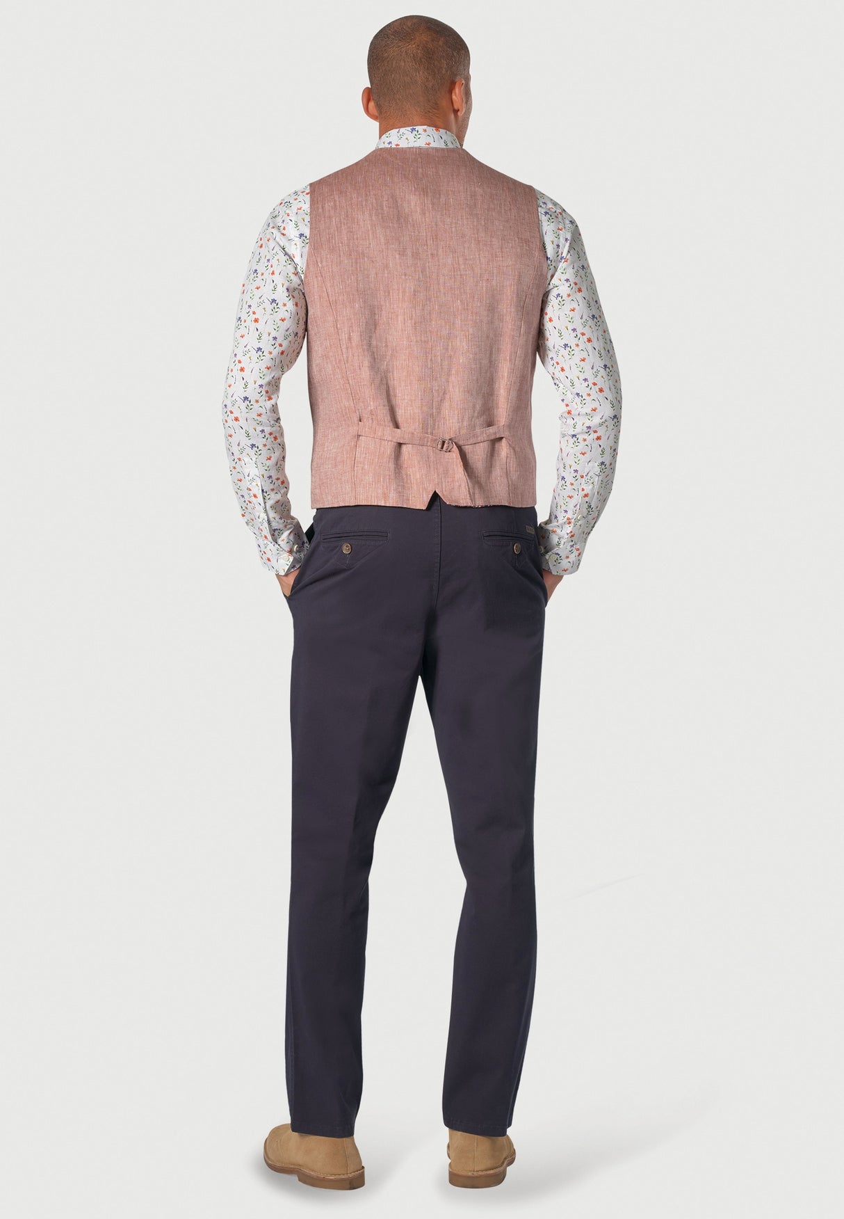 Leeds Tailored Waistcoat Dusky Rose