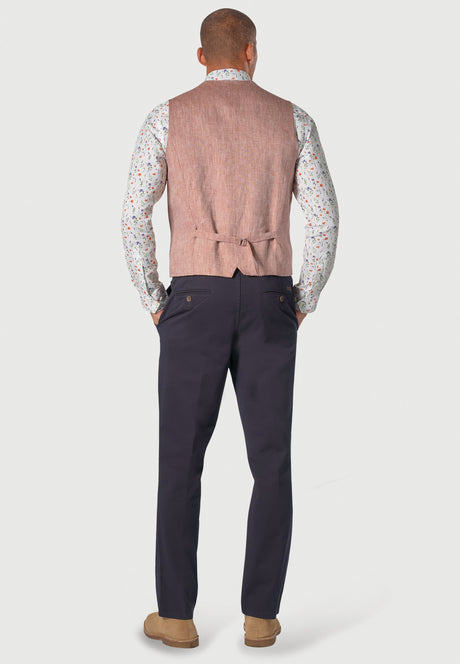 Leeds Tailored Waistcoat Dusky Rose
