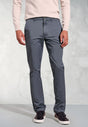 Tailored Fit Leo Air Force Blue Stretch Cotton Chinos - front