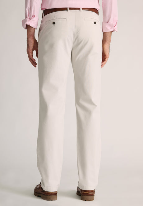 Tailored Fit Leo Stone Stretch Cotton Chinos - detail