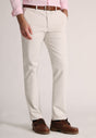 Tailored Fit Leo Stone Stretch Cotton Chinos - front