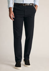 Tailored Fit Leo Midnight Stretch Cotton Chinos - front