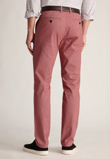 Tailored Fit Leo Rose Stretch Cotton Chinos - detail