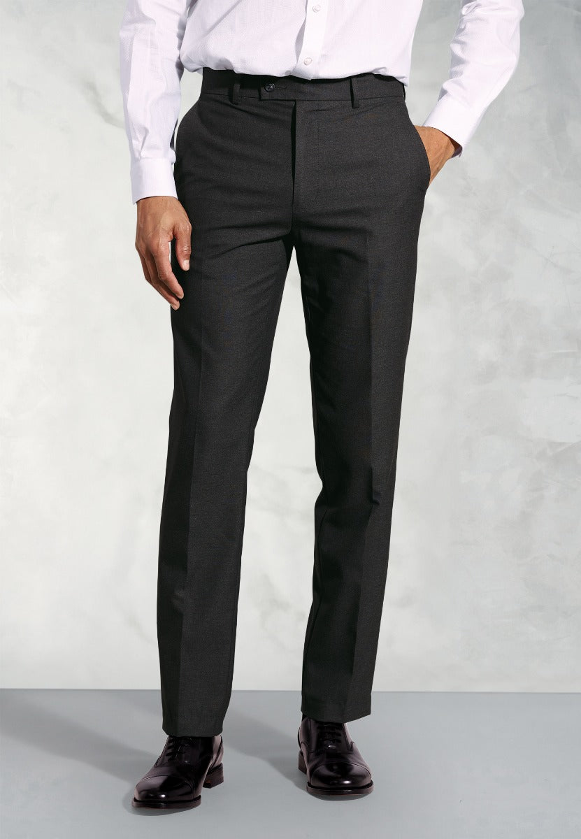 Tailored Fit Monaco Charcoal Trousers