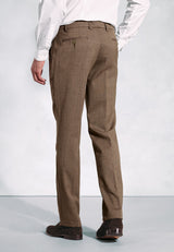 Tailored Fit Olney Caramel Flannel Trousers