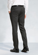 Tailored Fit Olney Charcoal Flannel Trousers