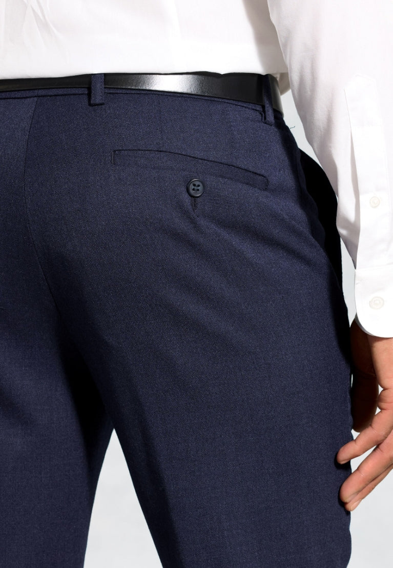 Tailored Fit Olney Air Force Blue Flannel Trousers