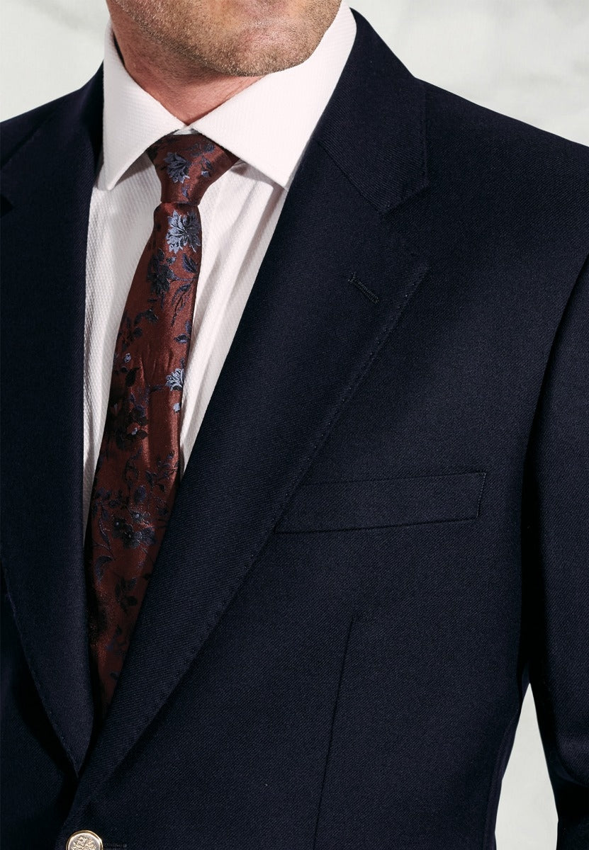 Regular Fit Oxford Navy Pure New Wool Blazer