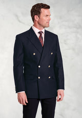 Regular Fit Reigate Navy Pure New Wool Double Breasted Blazer