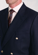 Regular Fit Reigate Navy Pure New Wool Double Breasted Blazer